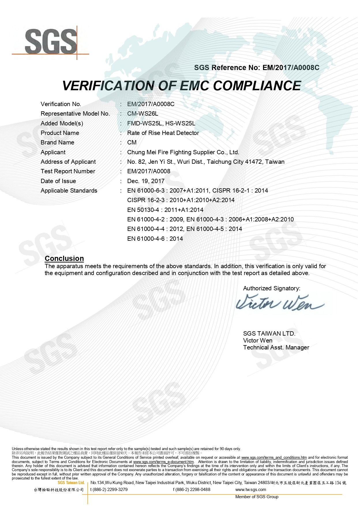 Chung Mei CM-WS26L_CE