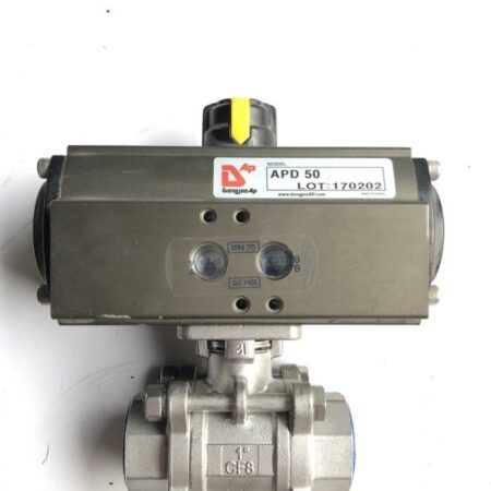 Van bi 2 ngã inox điều khiển khí nén