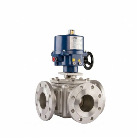 Van bi inox nối bích điều khiển điện SunYeh