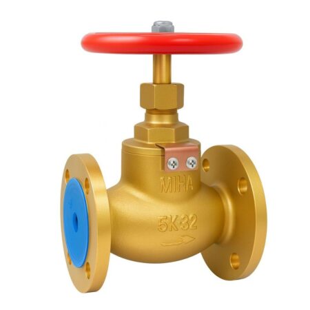 Van cầu mặt bích đồng 1 chiều Minh hòa MIHA