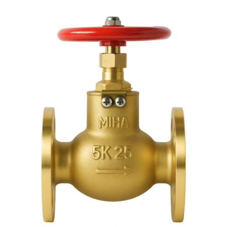 Van cầu mặt bích đồng 2 chiều Minh hòa MIHA